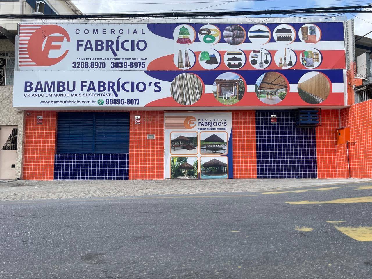 Fachada da loja Vassouras Fabrício